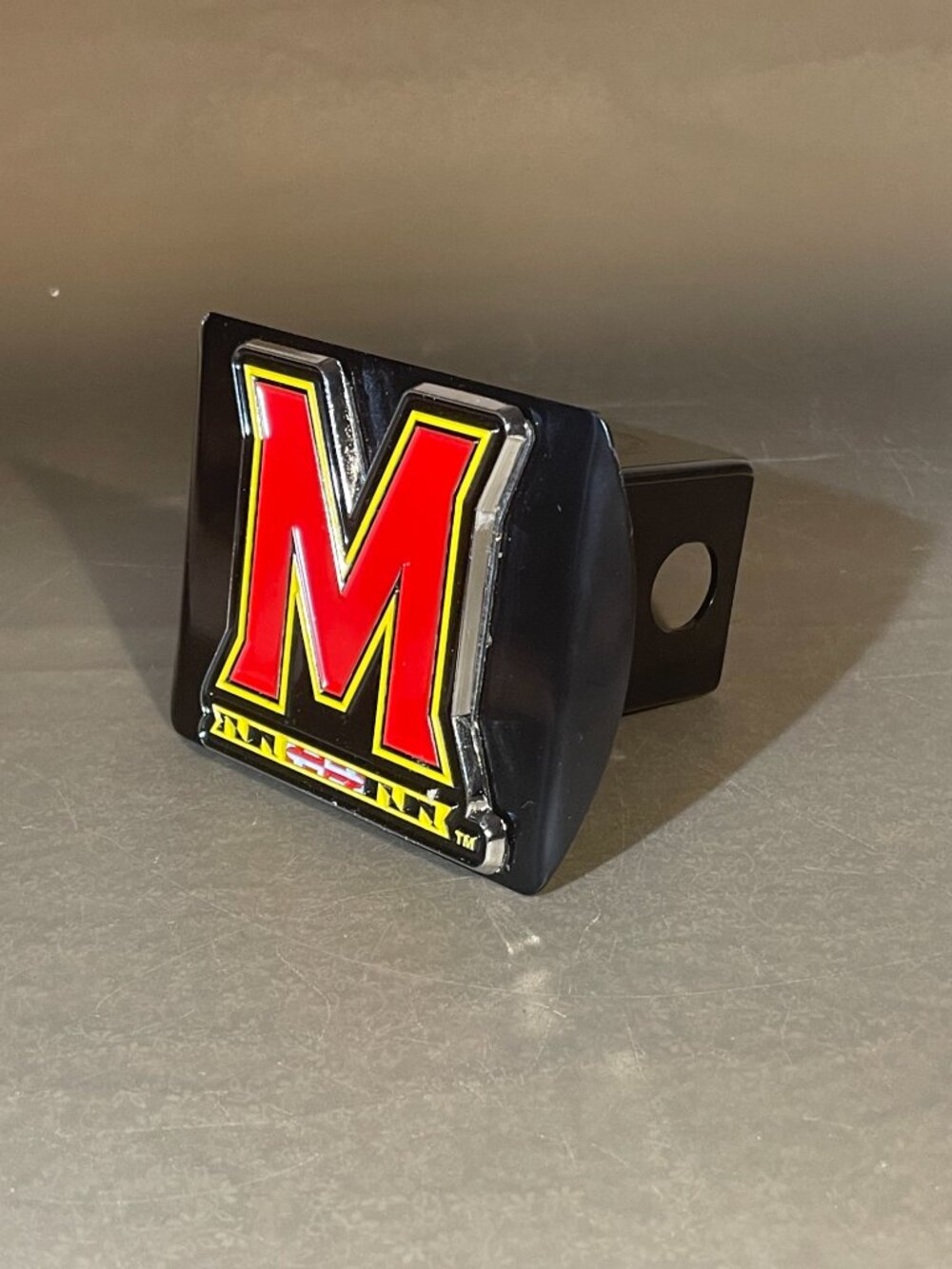 Fanmats 22700 Maryland Terrapins Black Metal Hitch Cover - 3D Color Emblem